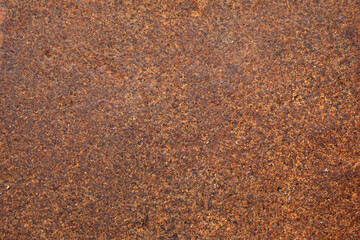 Weathered surface with metal oxidation in rust, corrosion. For abstract industrial design, construction