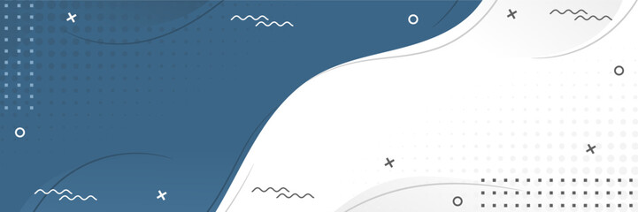 simple banner design with geometric theme