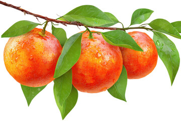 Harvesting fresh oranges citrus grove food photography nature close-up. Isolated on transparent background, png.