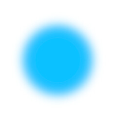 Blue circular gradient blurred halo