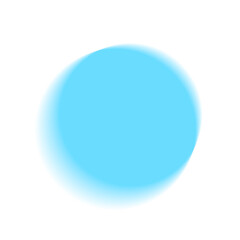 Blue circular gradient blurred halo