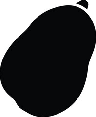 papaya fruit silhouette
