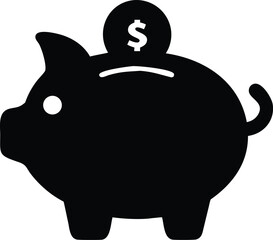piggy bank silhouette