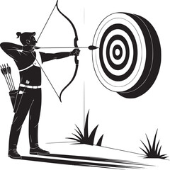 Vector art of silhouette of a man doing a squat exercise, isolated on white background