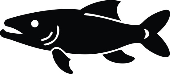 pike fish silhouette