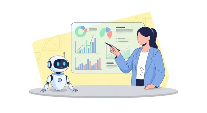 Analysis of statistical information with a robot assistant for enhanced insights and precision