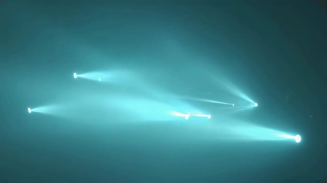 Lightbeams animation moving on a dark background