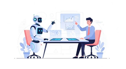 Human and Artificial Intelligence Collaboration in Business Analytics Meeting Scenario