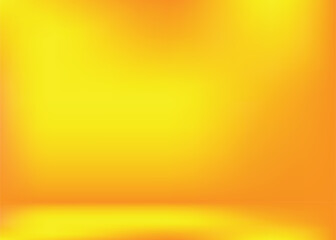 Abstract yellow backgrounds gradient vector illustration , abstract gradient studio and wall texture vector and illustration