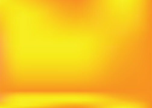 Abstract yellow backgrounds gradient vector illustration , abstract gradient studio and wall texture vector and illustration