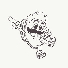 Vector illustration of a beer man
