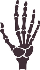 skeleton hand nice gesture silhouette
