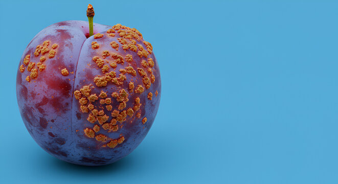 Plum Affected by Prunus Necrotic Ringspot Virus