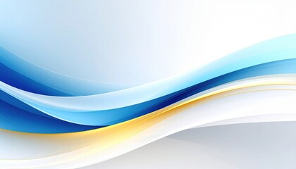 Obraz premium Dynamic flowing waves abstract background digital art blue and white color palette modern design minimalist aesthetic