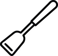 spatula line art silhouette