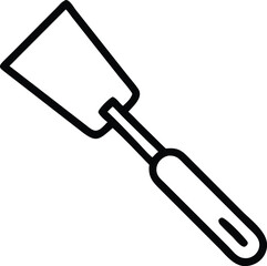 spatula line art silhouette