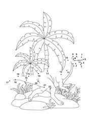 Coelophysis Connect the Dots Activity Page for Kids – Fun Dot to Dot Dinosaur Puzzle