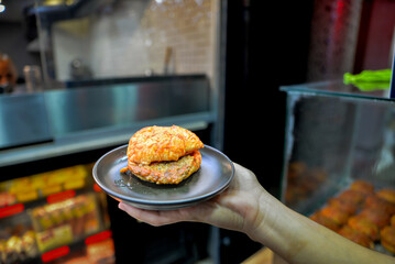 steamed hamburger