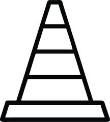 traffic cone silhouette