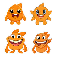 35. Funny Citrus Fruit Mascots, Orange, Lemon & Mango Cartoon Characters