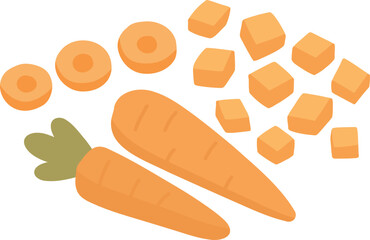  Whole, Sliced, and Diced Carrots