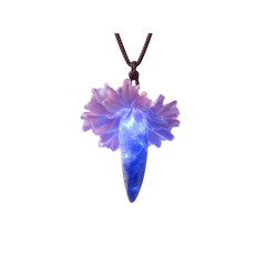Glowing Crystal Pendant Necklace Mystical Fantasy Jewelry