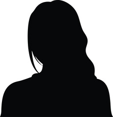 woman hair silhouette