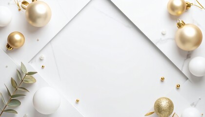 Festive holiday decoration indoor setting digital image elegant atmosphere top-down view seasonal celebration