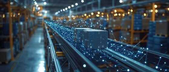 Smart Logistics: Innovative Package Tracking System in Modern Warehouse