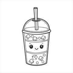 Drinks art design black and white