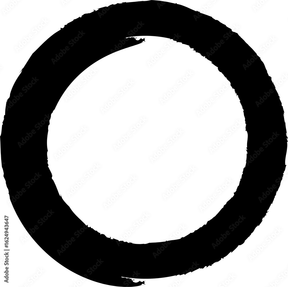 Poster grunge style set of circle shape. design elements