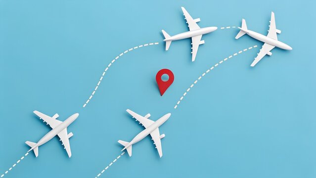 Aviation Navigation – Flight Routes, Destination Tracking, Travel Coordination, Air Traffic Visualization