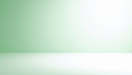 Obraz premium Creating a minimalist artistic space green background studio setup photography calm environment wide angle view creative concept