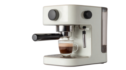 Electric Coffee Maker background isolated on a Transparent background, PNG file.