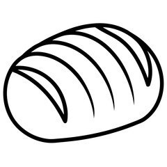 Sliced Bread Flat Icons – Modern Bakery