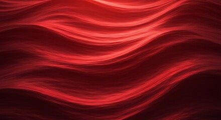 Red Wavy Abstract Pattern on Dark Background for Artistic and Design Projects
