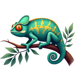 Chameleon on a branch
