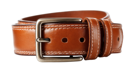 Leather Briefcase background isolated on a Transparent background, PNG file.