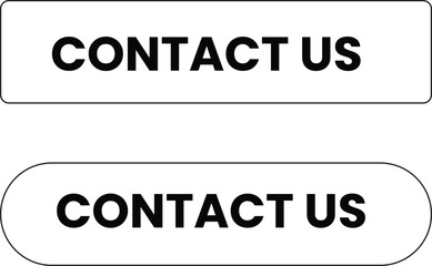 Obraz premium Contact us button vector graphic for website and ui design