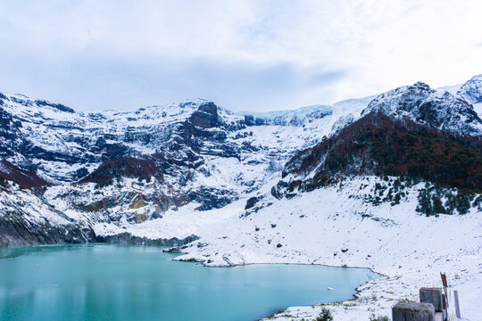 Wallpaper of Mount Tronador and Black Glacier at Nahuel Huapi National Park, San Carlos de Bariloche, Patagonia Argentina, Manso Lake, Black Ice