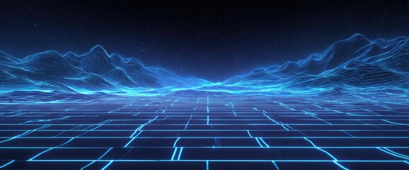 Futuristic digital landscape (1)