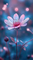 Enchanted Blossom: A Dreamlike Floral Portrait