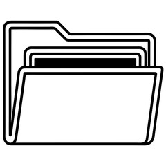 Folder icon business vector