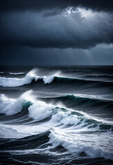 Fototapeta premium storm over the ocean