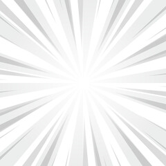 Gainsboro Gray Glowing Sunburst Background. Grey Color Glow Effect Sunburst Background for Presentation, Banner, Poster, Flyer, Sales. Pop Art Poster for Summer and Spring Theme.