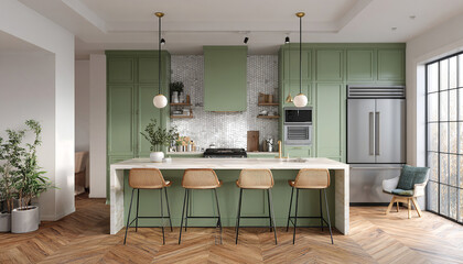 An interior design moodboard inspired by rustic and natural styles. Wood, marble, and natural fabrics combine for an elegant and cozy feel.