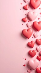 Heart-shaped Valentine's Day Background