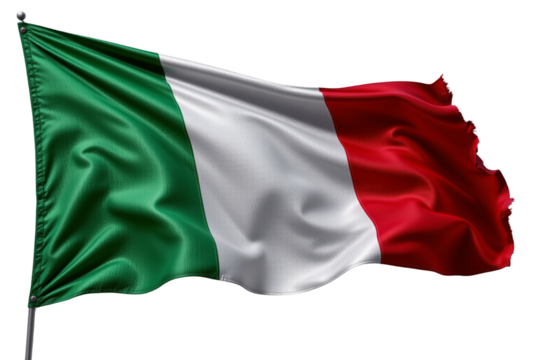 Realistic Render Waving National Flag