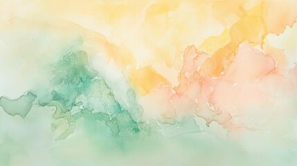 Abstract watercolor painting, soft color blend