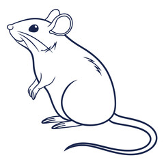 Fototapeta premium A cute vector illustration of cartoon animals like a bear, a mouse, and a cat